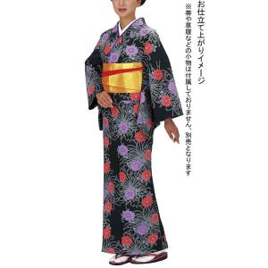 小紋 着物 反物 レディース 手染め 踊り 舞台 大正ロマン 洗える着物