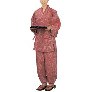 作務衣 レディース 女性 さむえ 旅館 仲居 ユニフォーム 黒 疋田