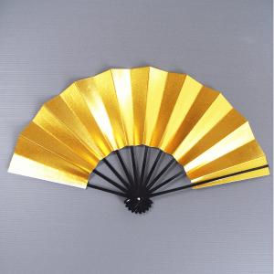 舞扇子 日本舞踊 踊り用 金銀 黒塗 京扇子 箱なし : おどり用品の扇寿