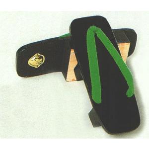 下駄 げた レディース 緑鼻緒 二枚歯 着物 浴衣 盆踊り