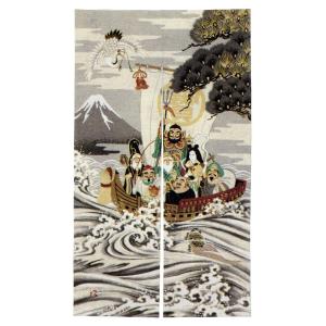 のれん 暖簾 おしゃれ 和風 ロング 浮世絵のれん 85×150cm 神奈川沖浪