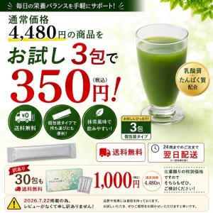 青汁 お試し 送料無料 乳酸菌 たんぱく質 大...の詳細画像1