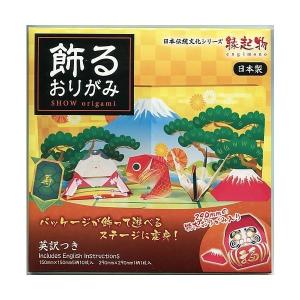 飾るおりがみ「縁起物」日本伝統文化シリーズ(290ｍｍの特大折り紙入)(28-2087)｜kami-bungu