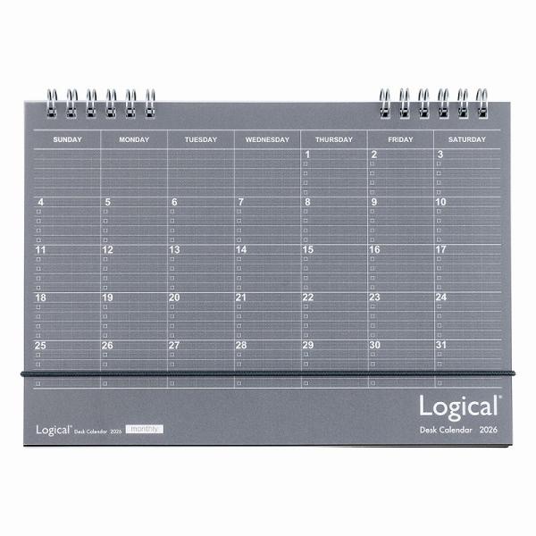 2026年ロジカルダイアリー手帳A5サイズ Wリングタイプ／ブラック （ナカバヤシ　スケジュール帳）...