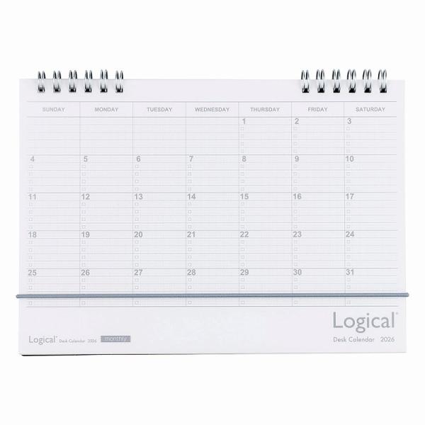 2026年ロジカルダイアリー手帳A5サイズ Wリングタイプ／ホワイト （ナカバヤシ　スケジュール帳）...
