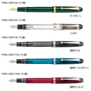 パイロット(PILOT)カスタム74(CUSTOM 74)万年筆その2（ダークグリーン〜透明ワインレッド）(FKKN-12SR-xxx_2)｜kami-bungu