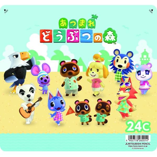 あつまれどうぶつの森（あつもり）新学期色鉛筆２４色（色えんぴつ２４C）（K88024CDMS2）