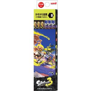 スプラトゥーン３[Splatoon3]（STS3）2023新学期鉛筆5641　6角　（B）（かきかたえんぴつダース箱入）（K5641B）