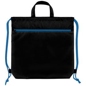 ブラック×ブルークラックス（CRUX）ナップサック（内側撥水加工!プールバッグにオススメ）裏地加工巾着大（きんちゃく大）（CR120981）