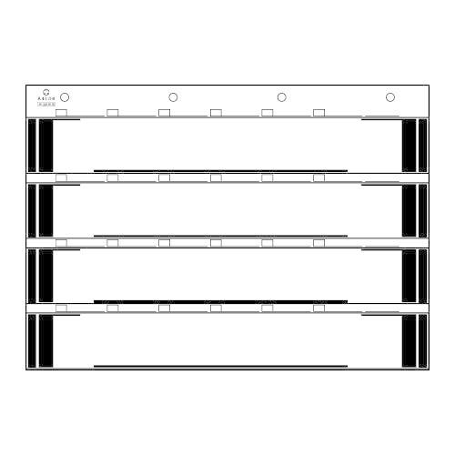 お徳用 本州工事写真帳 A4ネガ8 スペア台紙 20冊/箱