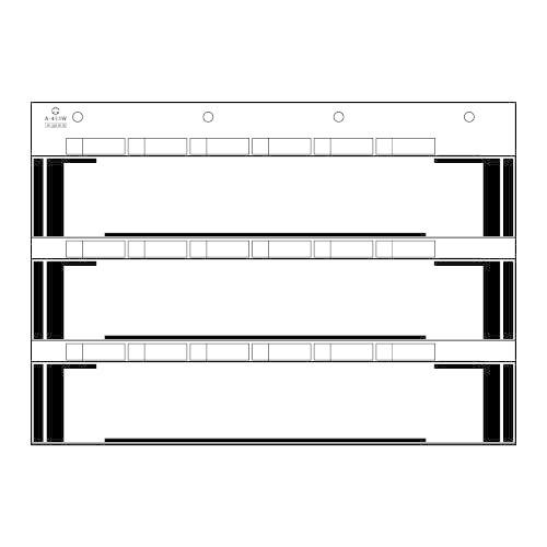 お徳用 本州工事写真帳 A4ネガW スペア台紙 20冊/箱