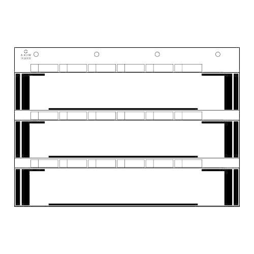 本州工事写真帳 A4ネガW スペア台紙