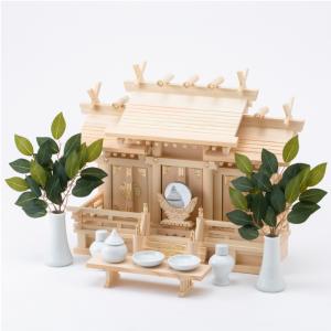 神棚の里 神棚 神具 置物 二福神 木製 商売繁盛 恵比寿様 大黒様 木製