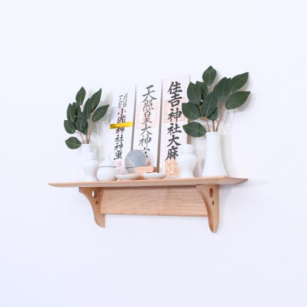 神棚 モダン 壁掛け モダン神棚板 Kaede Kasumiセットメイプル おしゃれ 賃貸 マンショ...
