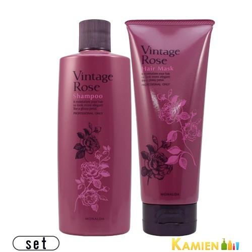 パシフィックプロダクツ モナルダ ヴィンテージローズ シャンプー 300ml ヘアマスク 210g ...