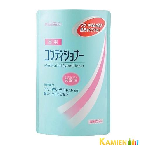 熊野油脂 ファーマアクト 弱酸性薬用 コンディショナー 400ml 詰め替え【ドラッグストア】【ゆう...