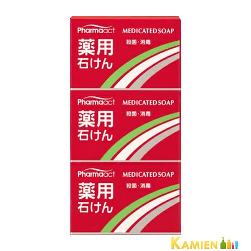 熊野油脂 ファーマアクト 薬用 石けん 100g×３コパック【ドラッグストア】【追跡可能メール便対応...