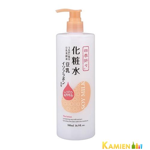 熊野油脂 四季折々 豆乳イソフラボン 化粧水 500ml【ゆうパック対応】【ドラッグストア】