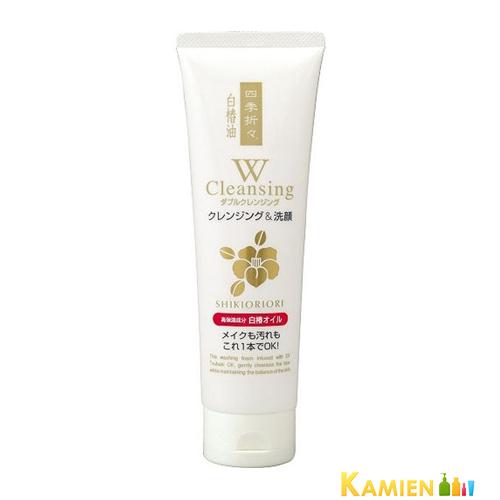 熊野油脂 四季折々 白椿油Wクレンジング洗顔フォーム 190g【宅急便コンパクト対応】【ドラッグスト...