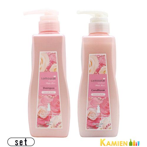 【SPRジャパン】サムライウーマン ホワイトローズ シャンプー スムースモイスト 450ml　コンデ...