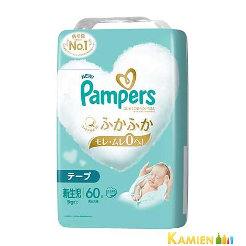 P&amp;G パンパース はじめての肌へのいちばんテープ スーパージャンボ 新生児 60枚【ドラッグストア...