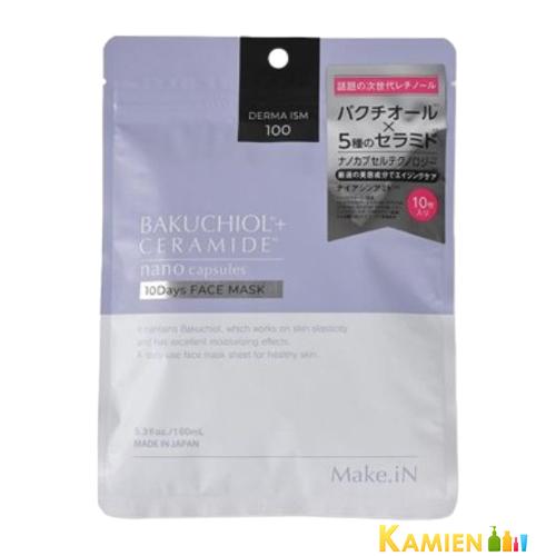 Make.iN BAKUCHIOL + CERAMIDE 10Days フェイスマスク 10枚入り【...