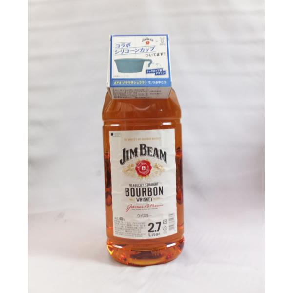 【ギフト包装不可】景品付き ジムビーム 2700ｍｌペット ウイスキー※ コラボシリコーンカップがつ...