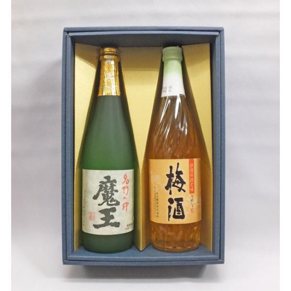 焼酎×梅酒の混合飲み比べセット （魔王、さつまの梅酒）720ml ×2本組（箱入）白玉醸造