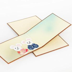 かみもん ミニサイズ2つ折り色紙 ミニ屏風 ハ...の詳細画像5