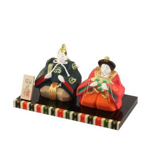 ひな人形 斉藤善月作 豆立雛 桜 立ち雛 雛人形 博多人形 伝統工芸士