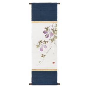 洛柿庵 Ts-865A 細タペストリー「紅白 招き猫(まねきねこ)」細タペ