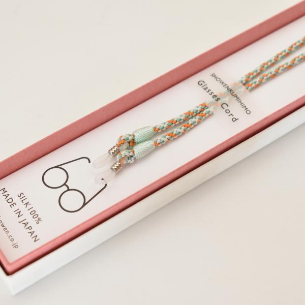 昇苑くみひも GC-132 正絹グラスコード「八つ組 オレンジ」