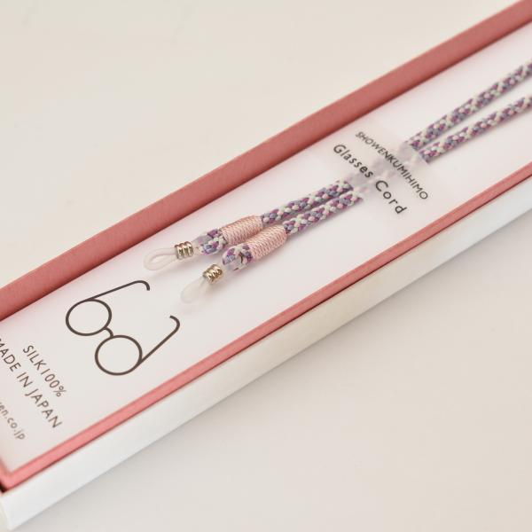 昇苑くみひも GC-131-1 正絹グラスコード「八つ組 パープル」