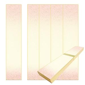 かみもん 短冊色紙広巾 銀潜紙 7.6×36.4(cm) 10枚入り 広幅 和歌 短歌