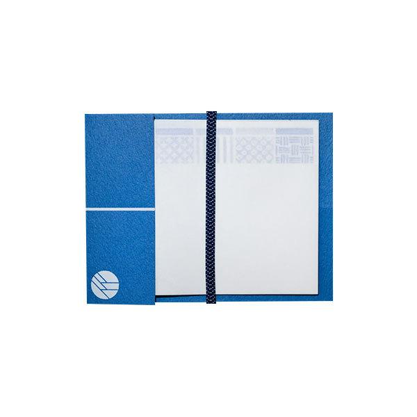 辻徳 tjt-p-004 MINI懐紙ケース「青(吉祥文様)」8×10.4(cm) ミニ懐紙15枚入...