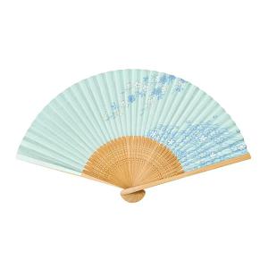 伏見上野旭昇堂 uen-5732 紙扇子 白竹中彫「秋草トンボ」婦人用 香り付