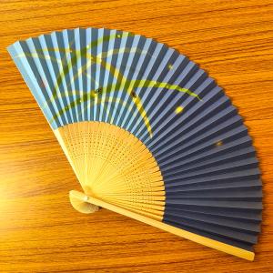 伏見上野旭昇堂 uen-5701 紙扇子 白竹...の詳細画像1
