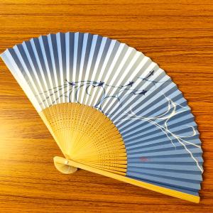 伏見上野旭昇堂 uen-5703 紙扇子 白竹...の詳細画像1