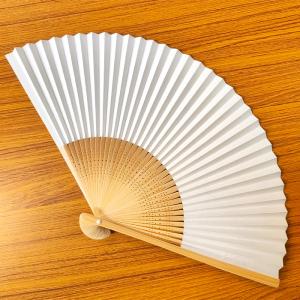 伏見上野旭昇堂 uen-5703 紙扇子 白竹...の詳細画像2