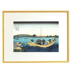現代モダン 粋 葛飾北斎 日本の名画 日本画 神奈川沖浪裏 52×42cm 新