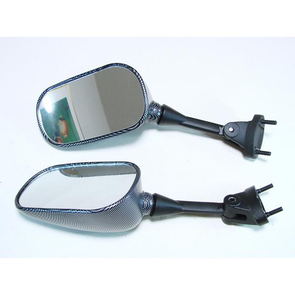 新品 ZX-10R ZX-6RR ZX636 純正タイプ バックミラー左右セット カーボン柄 KAW...