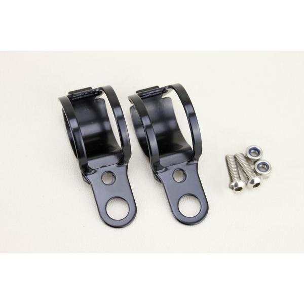 黒 ウインカークランプ ウインカーステー マグナ50 エイプ100 JAZZ GB250ジェイド ゼ...