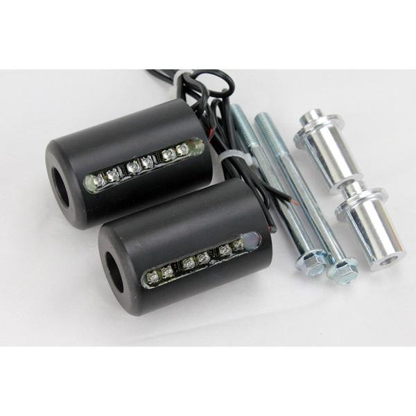 LED付 エンジンガード 黒 フレームスライダーGSX1400イナズマ バンディット GSX400S...