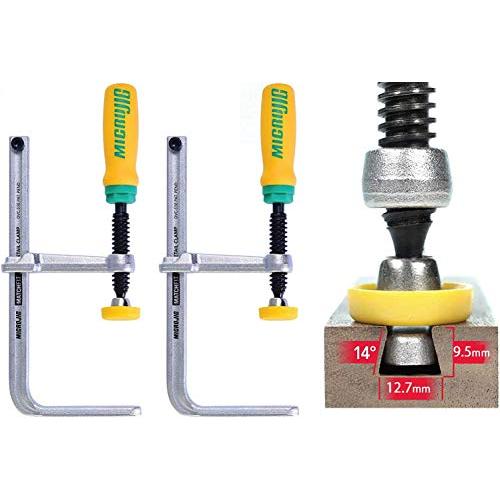 マイクロジグ MICROJIG  ダブテールクランプ２本セット アリ溝に通して固定可能 アイデア次第...