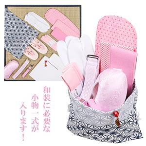 アストロ 和装小物 収納袋 ホワイト*ネイビー...の詳細画像3