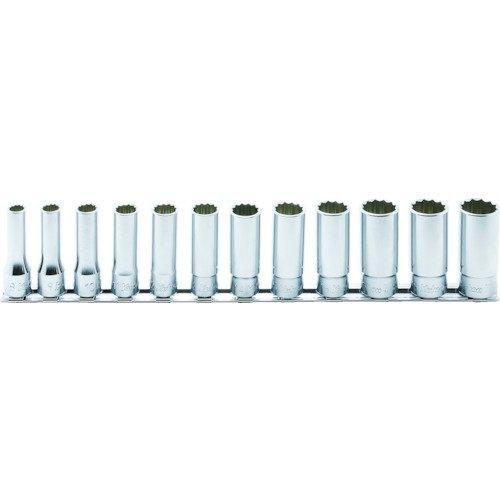 山下工業研究所 コーケン 3/8(9.5mm)SQ. 12角ディープソケットレールセット 12ヶ組 ...