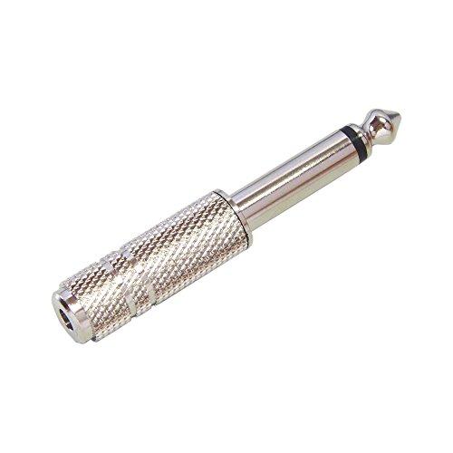 φ3.5mm ステレオミニジャック(メス)を*φ6.3mm モノラル標準プラグ(オス) に変換 PL...