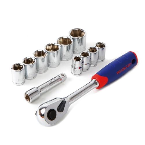 WORKPRO ワークプロ 差込角3/8DR ソケットレンチセット 12点組セット 10-22mm ...