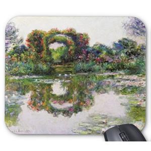 クロード・モネ『 花咲くアーチ 』のマウスパッド：フォトパッド 世界の名画シリーズ
