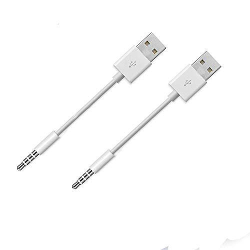 Amicable な置き換え iPodシャッフル充電ケーブル、 2本 iPodシャッフル用の3.5m...